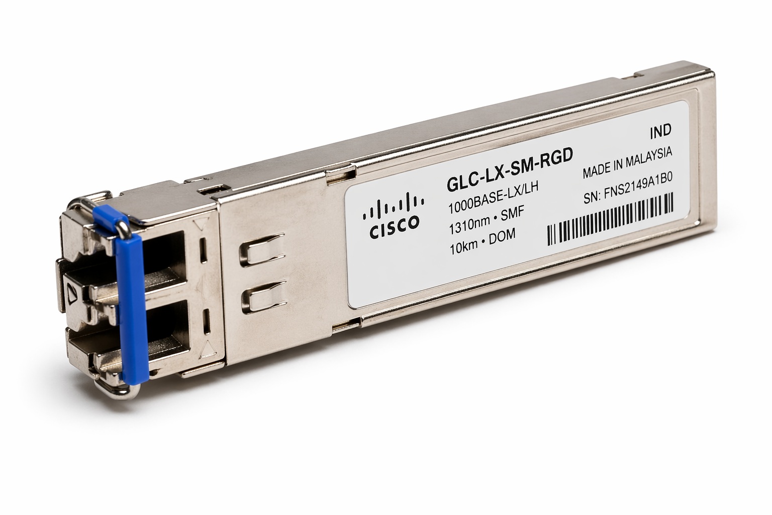 Cisco GLC-LX-SM-RGD rugged 1000BASE-LX LH SFP modül