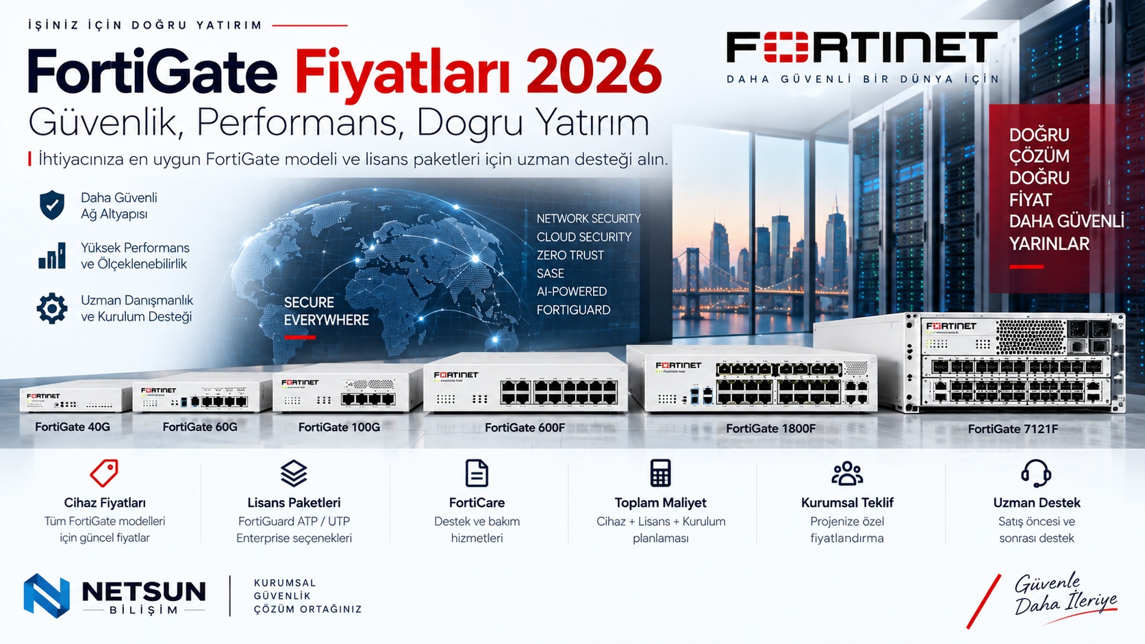 FortiGate Fiyatları 2026 FortiGate fiyatları 2026 cihaz lisans FortiGuard ve FortiCare maliyet rehberi