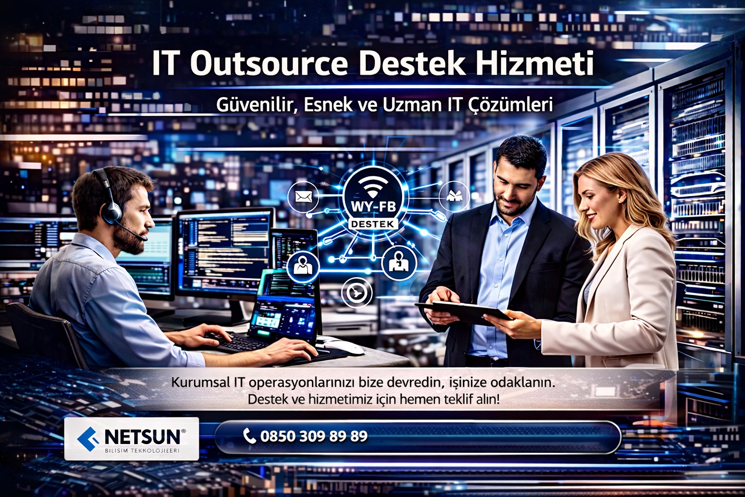 IT outsource destek hizmeti ve dış kaynak bilgi işlem desteği