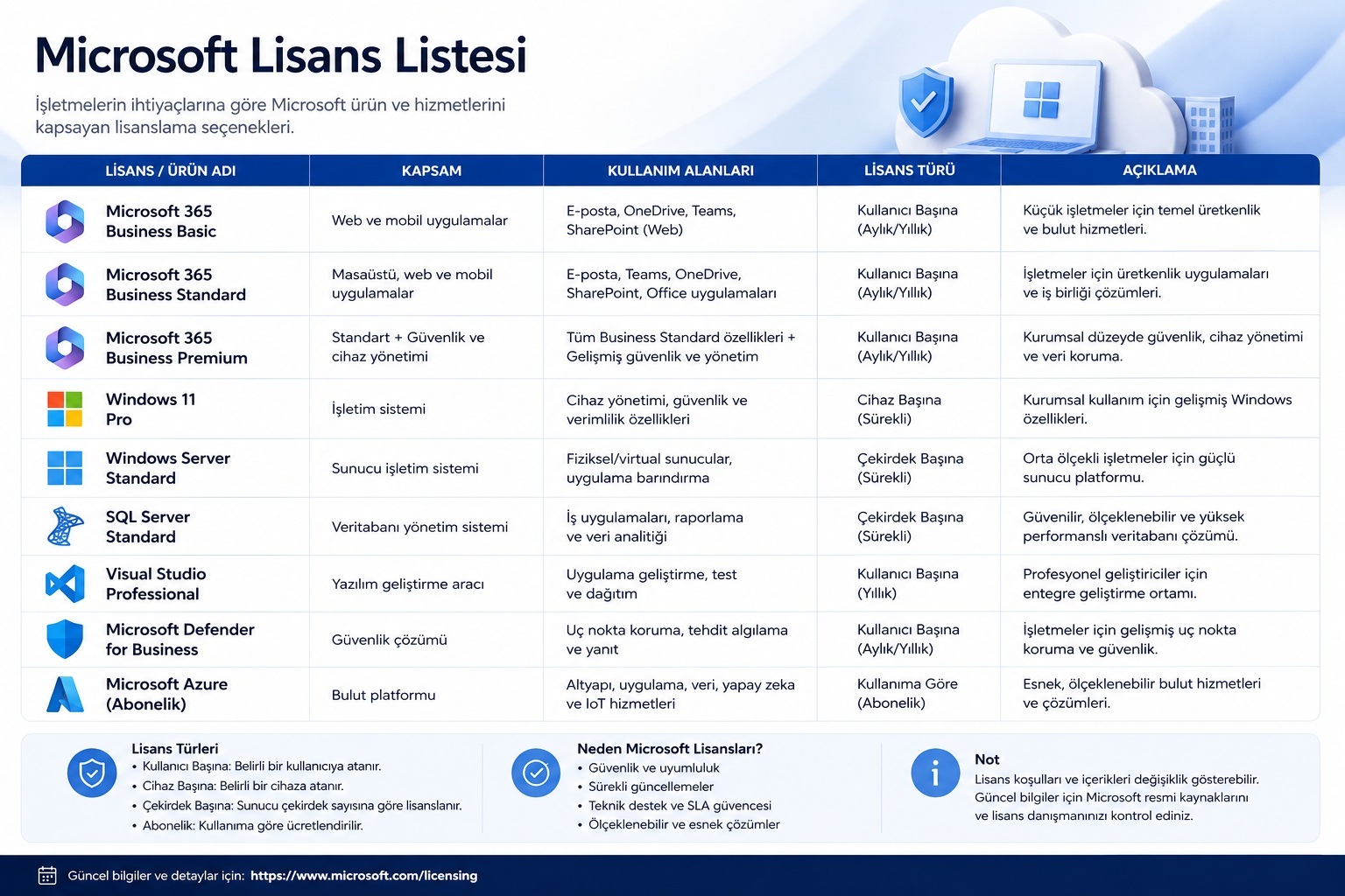 Microsoft 365 Business Basic Standard Premium kurumsal lisanslama | NETSUN Bilişim