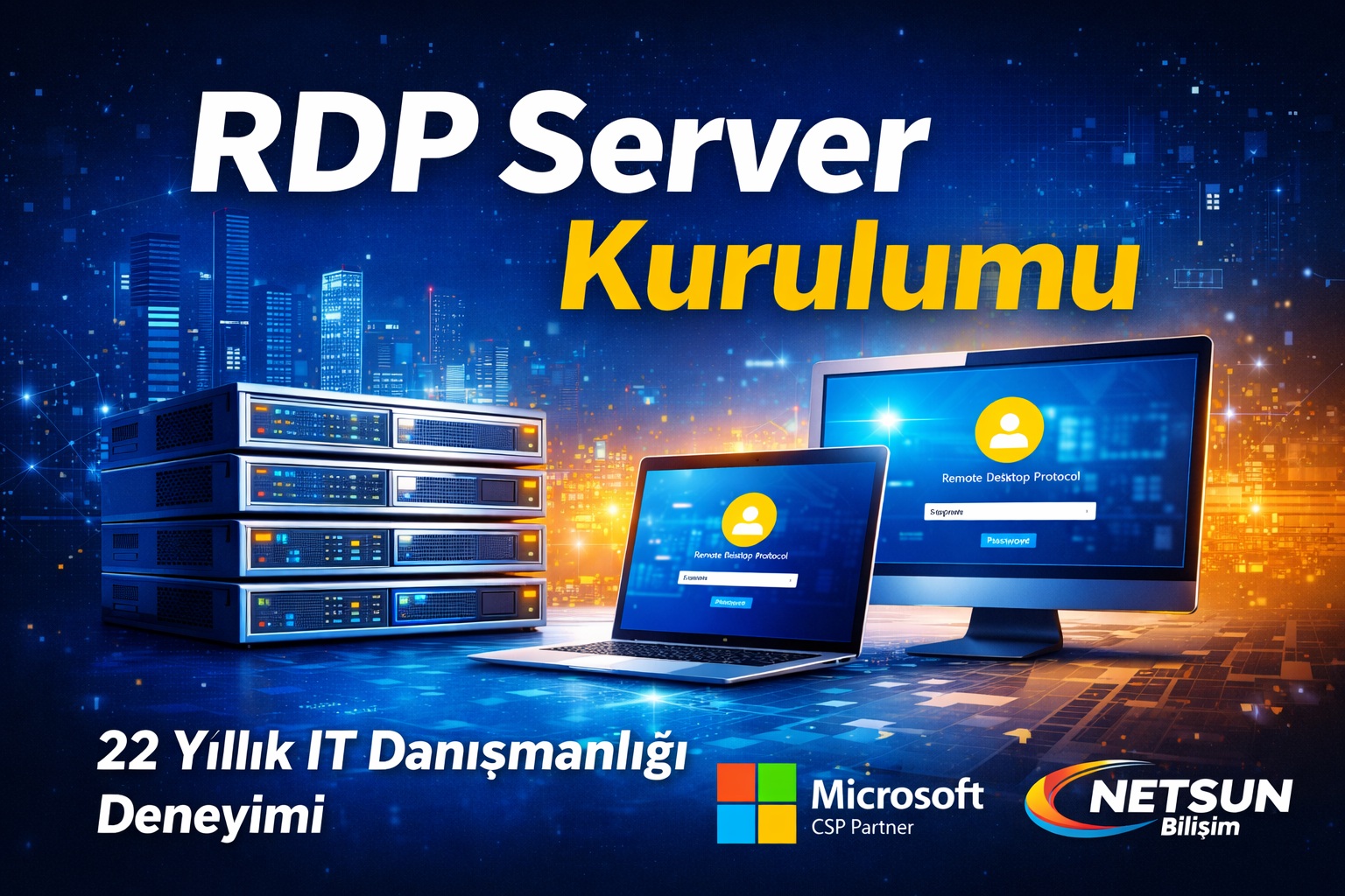 RDP server kurulumu ve uzak masaüstü sunucu altyapısı